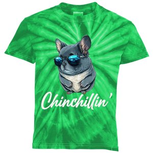 Chinchilla Chinchillin Chinchilla Lovers Funny Kids Tie-Dye T-Shirt