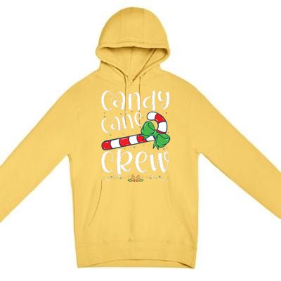 Candy Cane Crew Funny Christmas Candy Lover Xmas Premium Pullover Hoodie