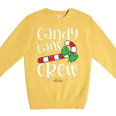 Candy Cane Crew Funny Christmas Candy Lover Xmas Premium Crewneck Sweatshirt