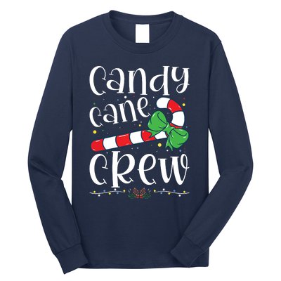 Candy Cane Crew Funny Christmas Candy Lover Xmas Long Sleeve Shirt