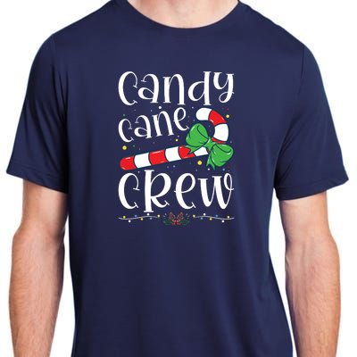 Candy Cane Crew Funny Christmas Candy Lover Xmas Adult ChromaSoft Performance T-Shirt