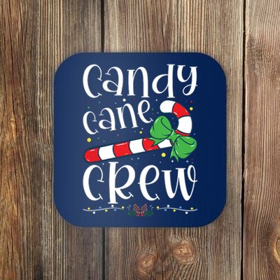 Candy Cane Crew Funny Christmas Candy Lover Xmas Coaster