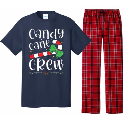 Candy Cane Crew Funny Christmas Candy Lover Xmas Pajama Set