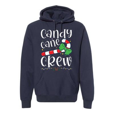 Candy Cane Crew Funny Christmas Candy Lover Xmas Premium Hoodie