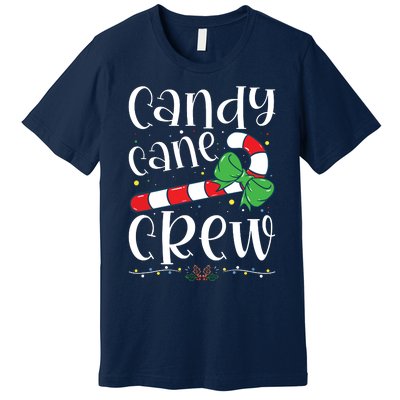 Candy Cane Crew Funny Christmas Candy Lover Xmas Premium T-Shirt