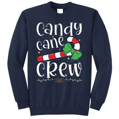 Candy Cane Crew Funny Christmas Candy Lover Xmas Tall Sweatshirt