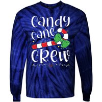 Candy Cane Crew Funny Christmas Candy Lover Xmas Tie-Dye Long Sleeve Shirt