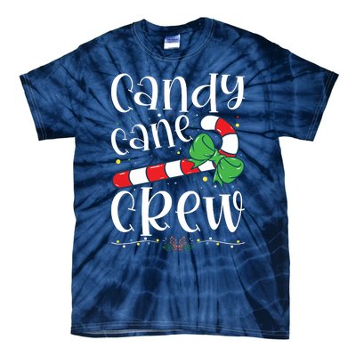 Candy Cane Crew Funny Christmas Candy Lover Xmas Tie-Dye T-Shirt