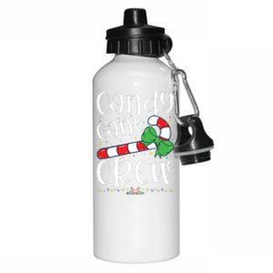 Candy Cane Crew Funny Christmas Candy Lover Xmas Aluminum Water Bottle