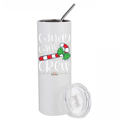 Candy Cane Crew Funny Christmas Candy Lover Xmas Stainless Steel Tumbler