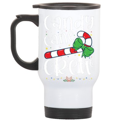 Candy Cane Crew Funny Christmas Candy Lover Xmas Stainless Steel Travel Mug