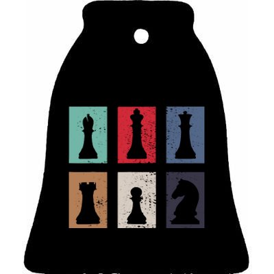 Chess Chess Ceramic Bell Ornament