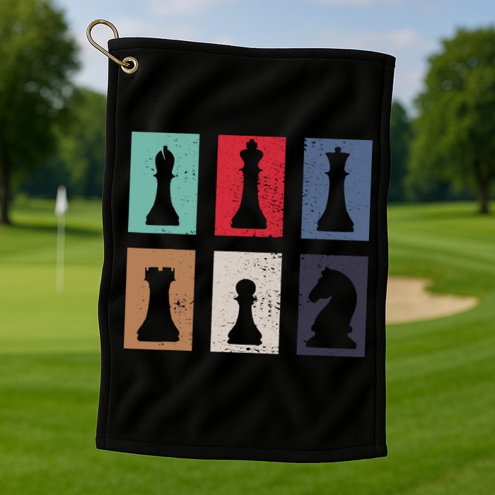 Chess Chess Golf Towel