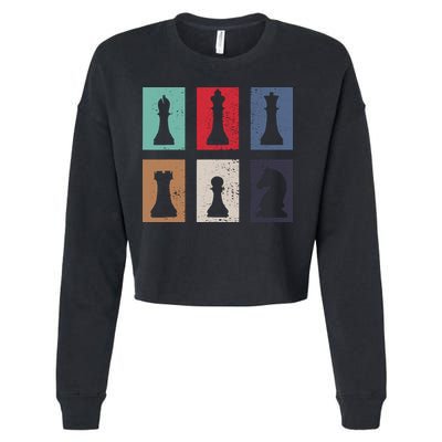 Chess Chess Cropped Pullover Crew