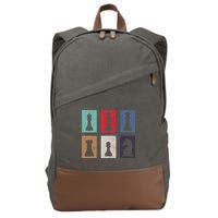 Chess Chess Cotton Canvas Backpack