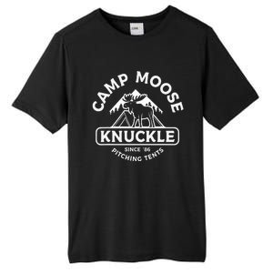 Camping Camper Camp Moose Knuckle Since 86 Pitching Tents Tall Fusion ChromaSoft Performance T-Shirt