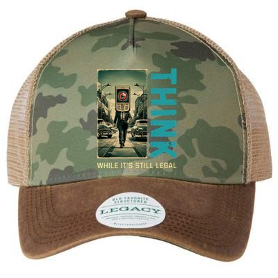Conservative Cancel Culture Think While Its Still Legal Legacy Tie Dye Trucker Hat