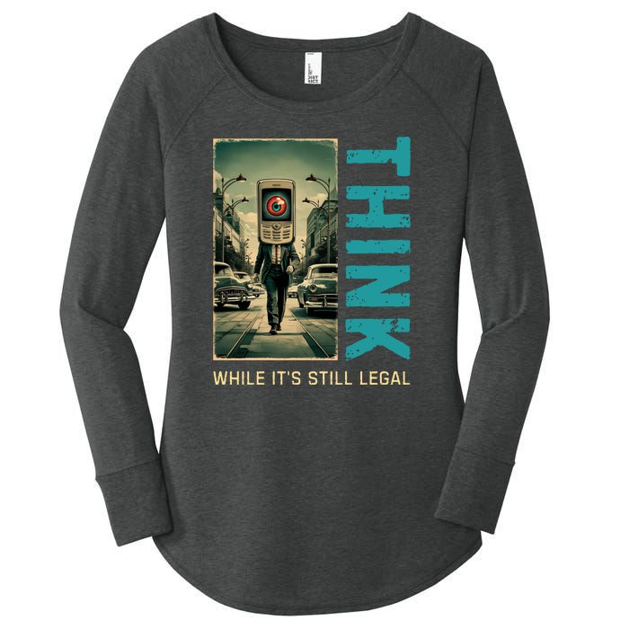 Conservative Cancel Culture Think While Its Still Legal Women's Perfect Tri Tunic Long Sleeve Shirt