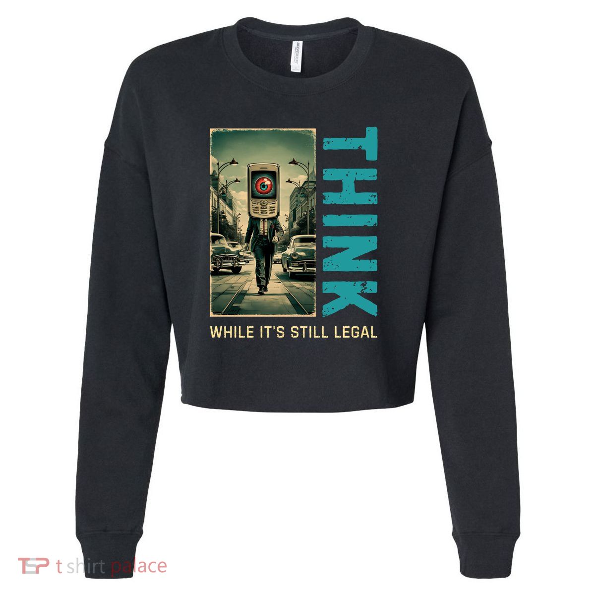 Conservative Cancel Culture Think While Its Still Legal Cropped Pullover Crew