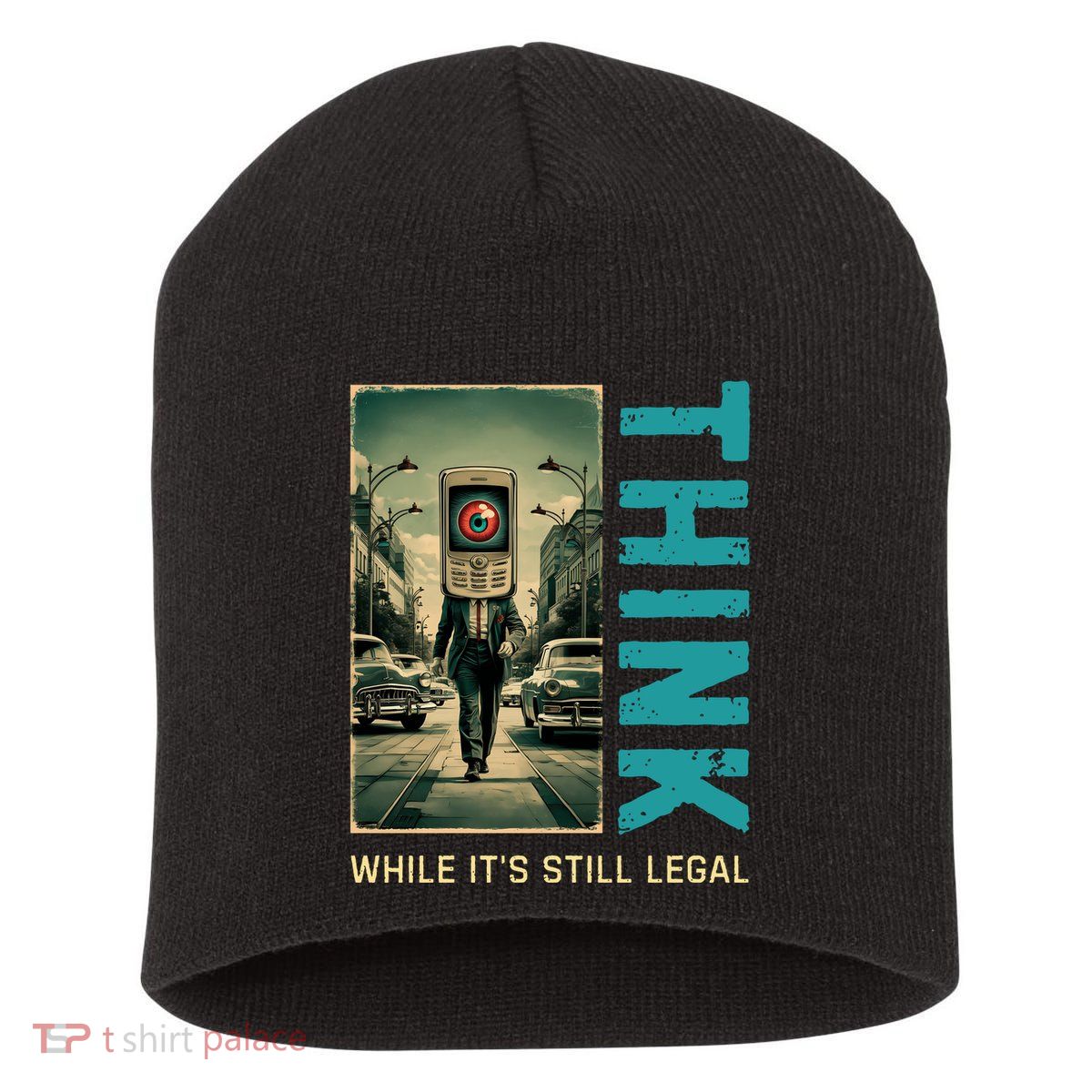 Conservative Cancel Culture Think While Its Still Legal Short Acrylic Beanie