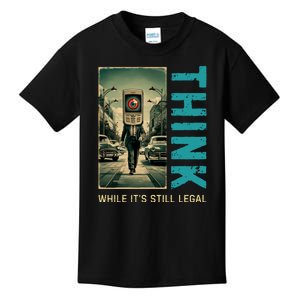 Conservative Cancel Culture Think While Its Still Legal Kids T-Shirt