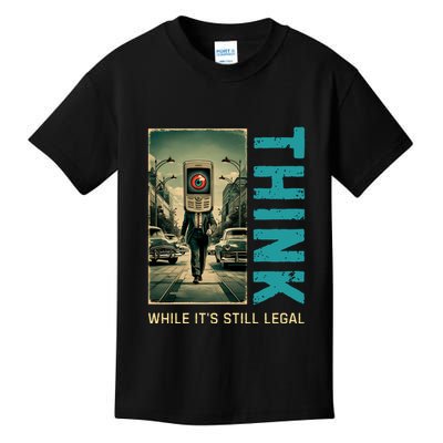 Conservative Cancel Culture Think While Its Still Legal Kids T-Shirt