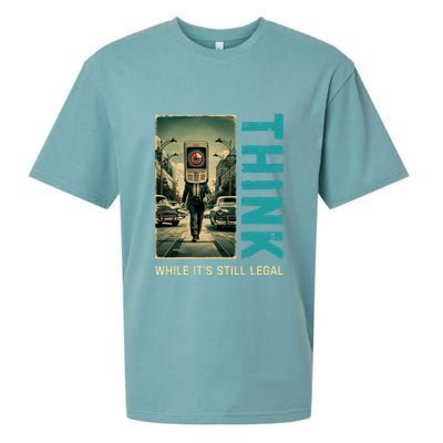 Conservative Cancel Culture Think While Its Still Legal Sueded Cloud Jersey T-Shirt