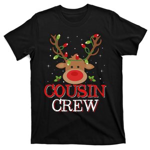 Christmas Cousin Crew Funny Reindeer Matching Pajama T-Shirt