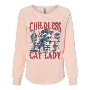 Cowboy Cat Childless Cat Lady For Kamala Election Voting Womens California Wash Sweatshirt