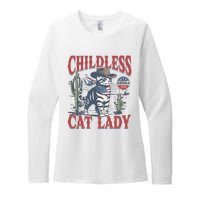 Cowboy Cat Childless Cat Lady For Kamala Election Voting Womens CVC Long Sleeve Shirt