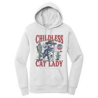 Cowboy Cat Childless Cat Lady For Kamala Election Voting Women's Pullover Hoodie