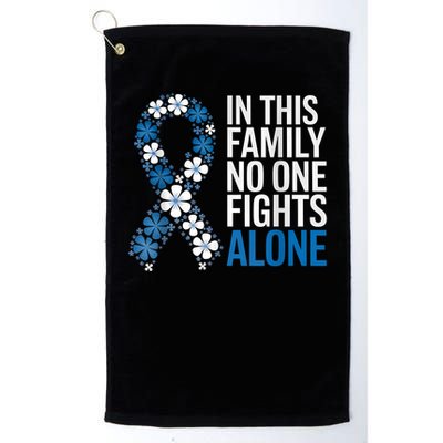 Colorectal Cancer Colon Cancer Blue Ribbon Family Support Golf Towel