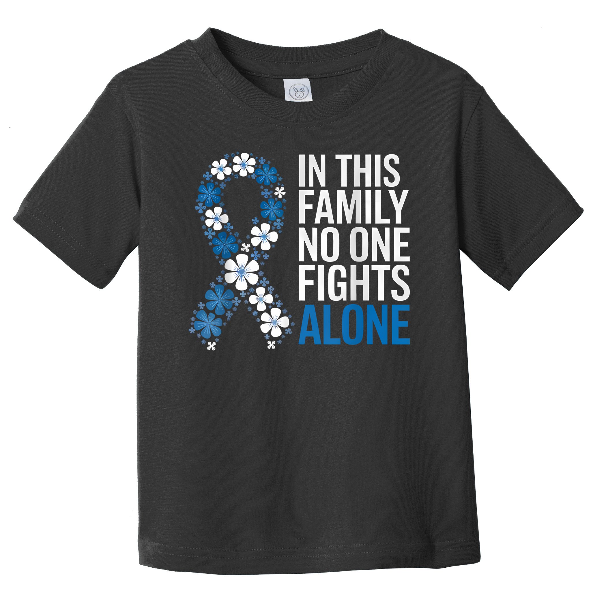 Colorectal Cancer Colon Cancer Blue Ribbon Family Support Toddler T-Shirt