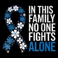 Colorectal Cancer Colon Cancer Blue Ribbon Family Support Toddler T-Shirt