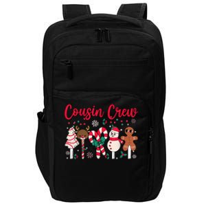 Cousin Crew Christmas Squad Family Matching Cousin Club Kid Impact Tech Backpack