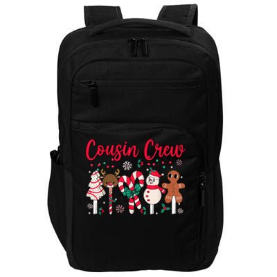 Cousin Crew Christmas Squad Family Matching Cousin Club Kid Impact Tech Backpack