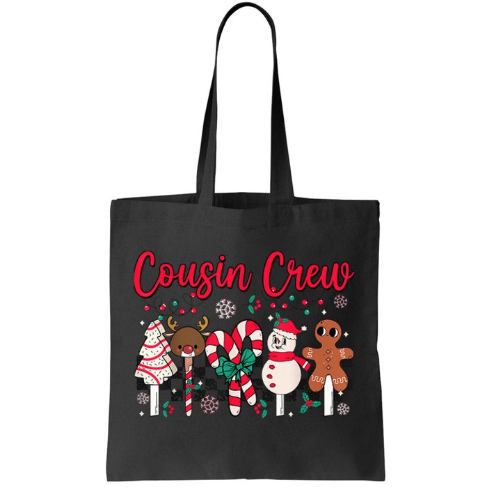 Cousin Crew Christmas Squad Family Matching Cousin Club Kid Tote Bag