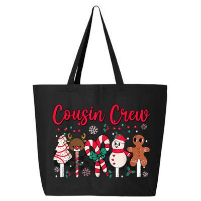 Cousin Crew Christmas Squad Family Matching Cousin Club Kid 25L Jumbo Tote