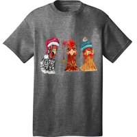 Cute Chickens Christmas Christmas Farm Animal Funny Holiday T-Shirt