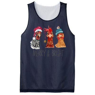 Cute Chickens Christmas Christmas Farm Animal Funny Holiday Mesh Reversible Basketball Jersey Tank