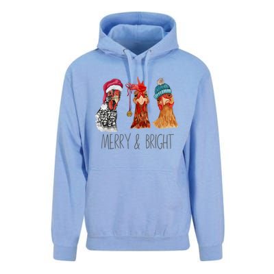 Cute Chickens Christmas Christmas Farm Animal Funny Holiday Unisex Surf Hoodie