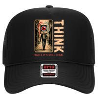 Conservative Cancel Culture Think While Its Still Legal High Crown Mesh Back Trucker Hat