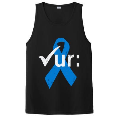 Colorectal Colon Cancer Awareness Blue Ribbon Colonoscopy  PosiCharge Competitor Tank