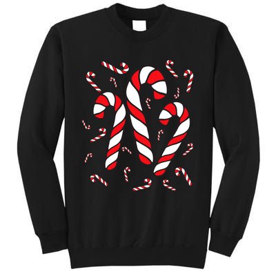 Candy Cane Crew Merry And Bright Red And White Candy Costume Sweatshirt