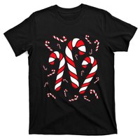 Candy Cane Crew Merry And Bright Red And White Candy Costume T-Shirt