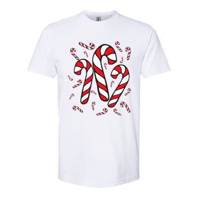 Candy Cane Crew Merry And Bright Red And White Candy Costume Softstyle® CVC T-Shirt