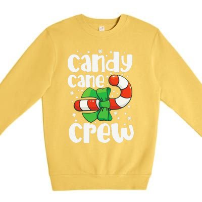 Candy Cane Crew Funny Christmas Candy Lover Xmas Premium Crewneck Sweatshirt