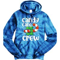 Candy Cane Crew Funny Christmas Candy Lover Xmas Tie Dye Hoodie