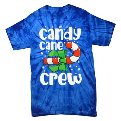 Candy Cane Crew Funny Christmas Candy Lover Xmas Tie-Dye T-Shirt