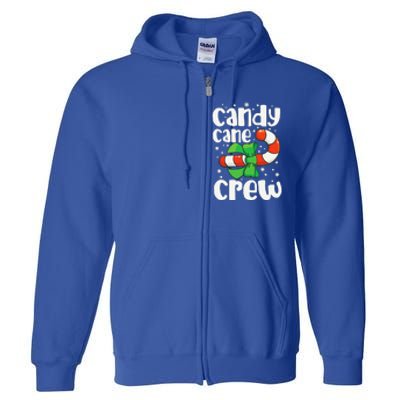 Candy Cane Crew Funny Christmas Candy Lover Xmas Full Zip Hoodie